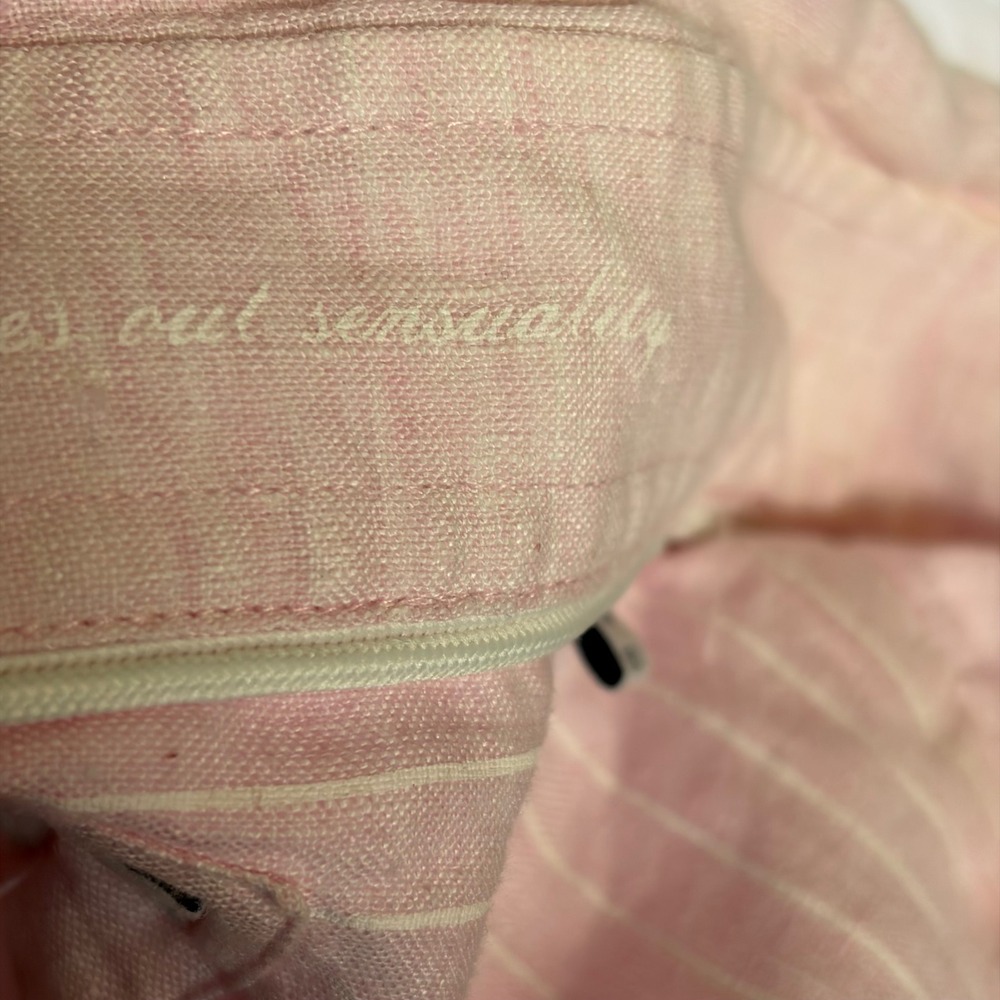Porter & Ash Mens L 100% Linen Shirt Pink Short Sleeve Button Up Beach Vacation - Picture 13 of 16